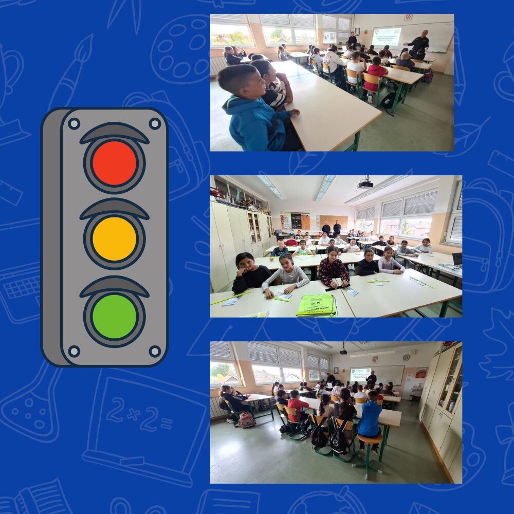 Blue and Orange Simple Illustrated Class Reminder Classroom Announcement