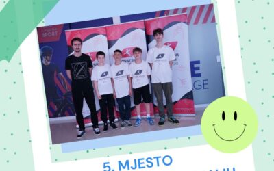 Odlično 5. mjesto na Državnom natjecanju u stolnom tenisu!