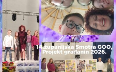 Županijska Smotra iz Građanskog odgoja i obrazovanja – Projekt građanin 2026.