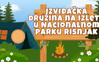Izviđačka družina na izletu u Nacionalnom parku Risnjak
