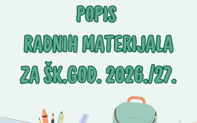 Popis radnih materijala za šk.god. 2026./27.